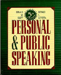 Personal and Public Speaking